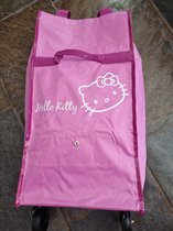 Bol.com Hello Kitty trolley - Roze-Paars - Soft case - 48x33x13cm aanbieding
