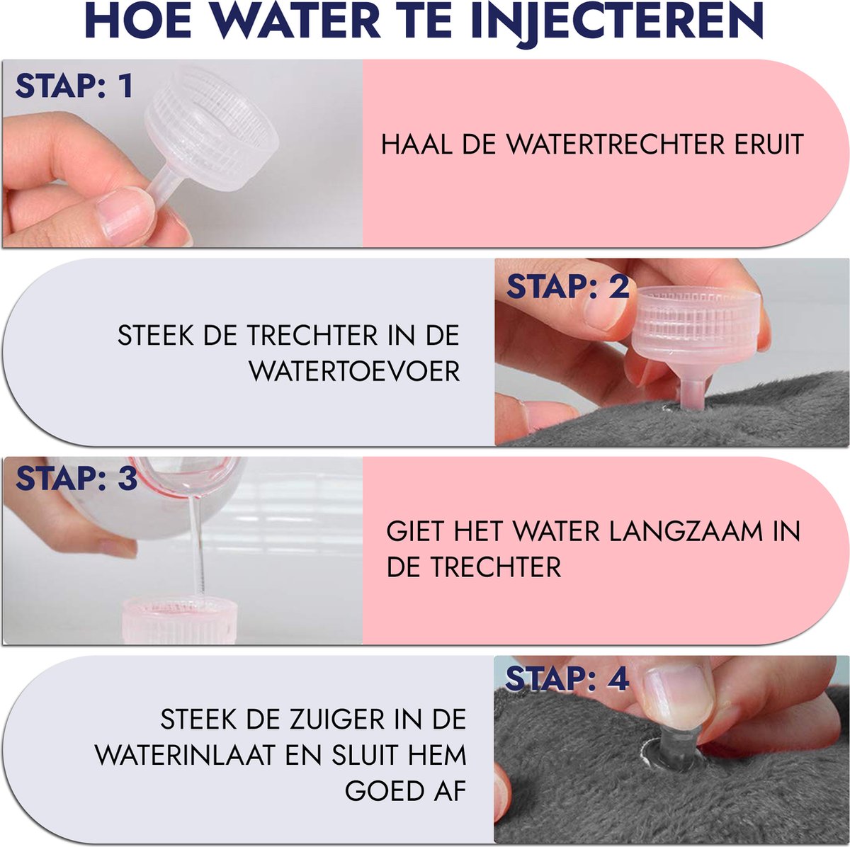 Krexs Elektrische Kruik - 2 Stuks - Elektrische Warmwaterkruik - Oplaadbare Kruik - Handwarmers - Warmtekruik - Volwassenen – foto 3