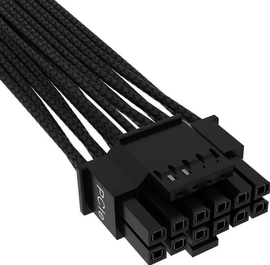 Corsair CP-8920331 - Interne stroomkabel - 12 + 4pin PCIe Gen 5 - 12v - 600W - zwart - Corsair