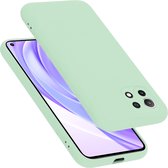 Cadorabo Hoesje geschikt voor Xiaomi Mi 11 LITE (4G / 5G) / 11 LITE NE in LIQUID LICHT GROEN - Beschermhoes gemaakt van flexibel TPU silicone Case Cover