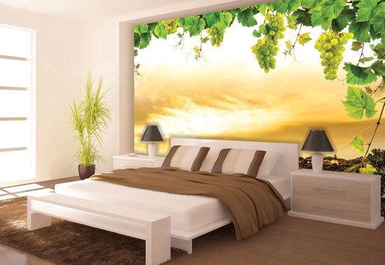 Jaune | Photomural vert, revêtement mural