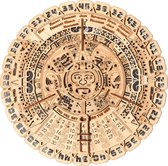Wood Trick - Modelbouw 3D houten puzzel 'Mayan calendar' (Maya kalender) - 73 stuks - Geen lijm noch verf nodig!