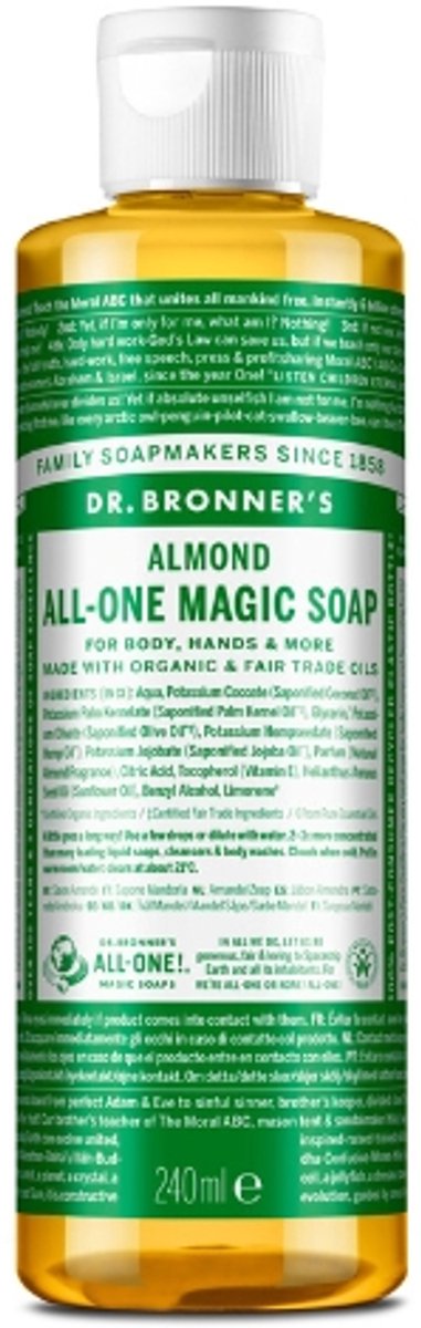 Dr Bronners Almond vloeibare zeep 240 ml