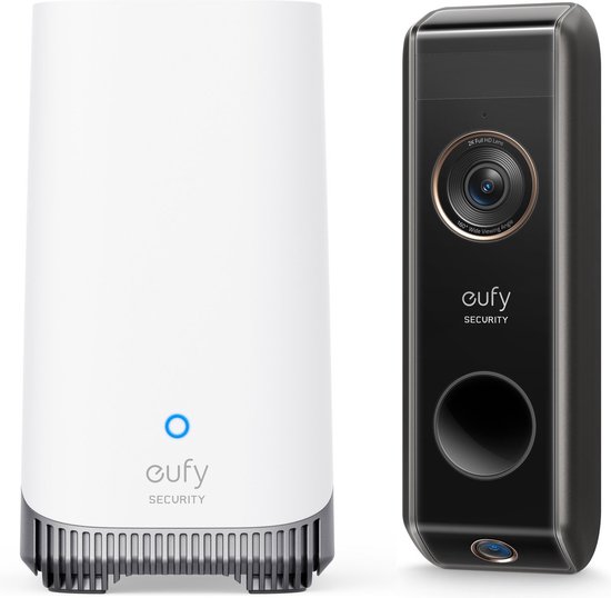 Eufy by Anker HomeBase 3 + Video Deurbel Dual 2 Pro - Draadloos - Dubbele camera - Bundelvoordeel