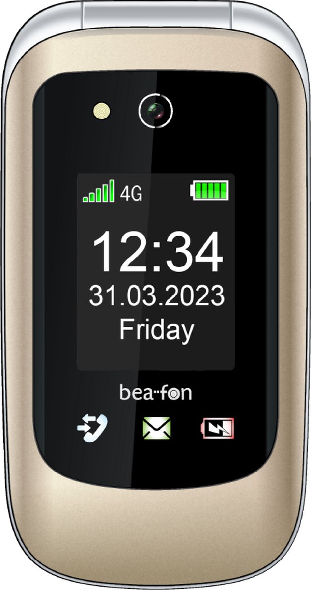 Beafon SL720i Klapphandy Seniorenhandy – Mit Notruftaste, SOS-Zone, Extra Laut, 4G, Großes Display – Einfach Zu Bedienen