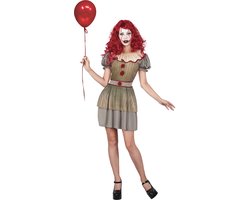 Vegaoo - Psychopathische clown kostuum voor vrouwen