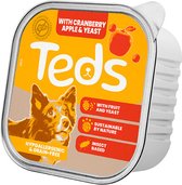 Teds Natvoer met Insecten Cranberry, Appel & Gist - 12 x 150 gr - Voordeelverpakking