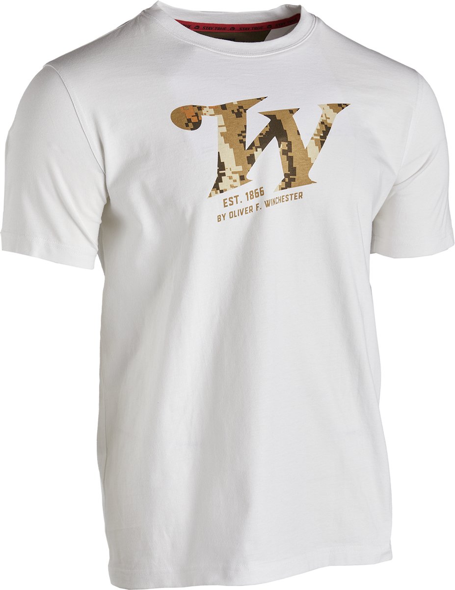 WINCHESTER T-shirt - Heren - Springer - Casual - Premium Jacht Merk - Wit - S