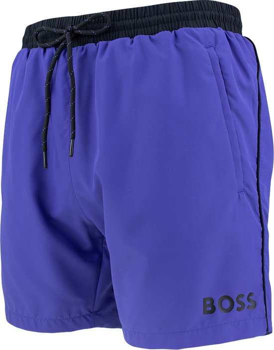 Hugo Boss BOSS short de bain logo étoile de mer bleu IV - M