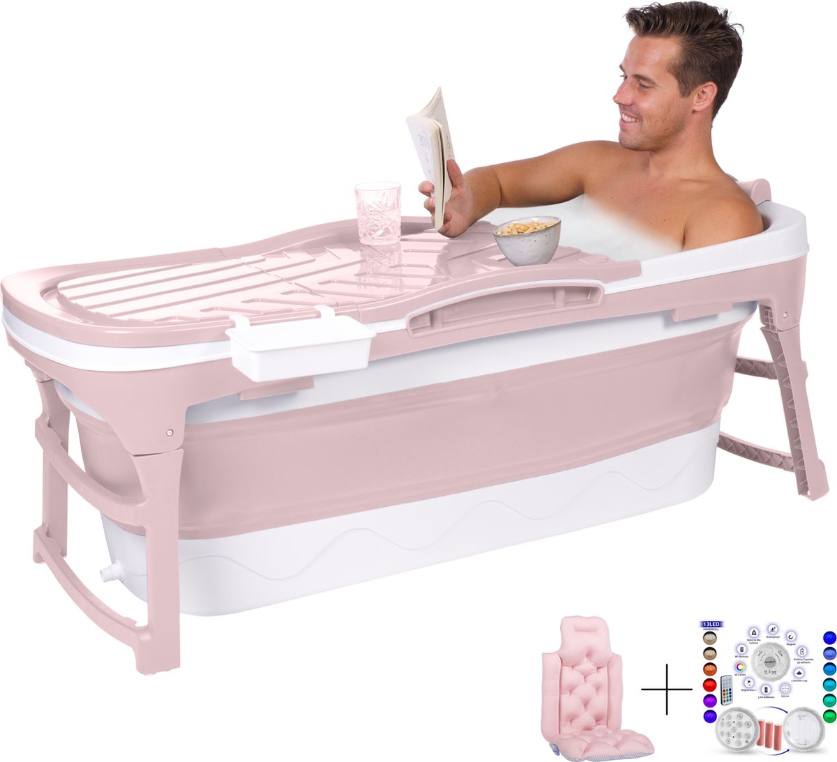 HelloBath® Opvouwbaar Zitbad 128 cm lang Bath Bucket 180L