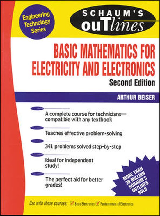 Schaum'S Outline Of Basic Mathematics For Electricity And El - cover