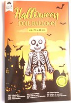 Halloween folie ballon Skelet, figuurballon, 71 x 40 cm