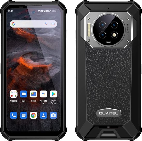 Foto: Oukitel wp19 smartphone robuust buitentoestel met 21000mah batterij 64mp ai drievoudige camera s 6 78 inch fhd scherm 8gb ram 256gb rom