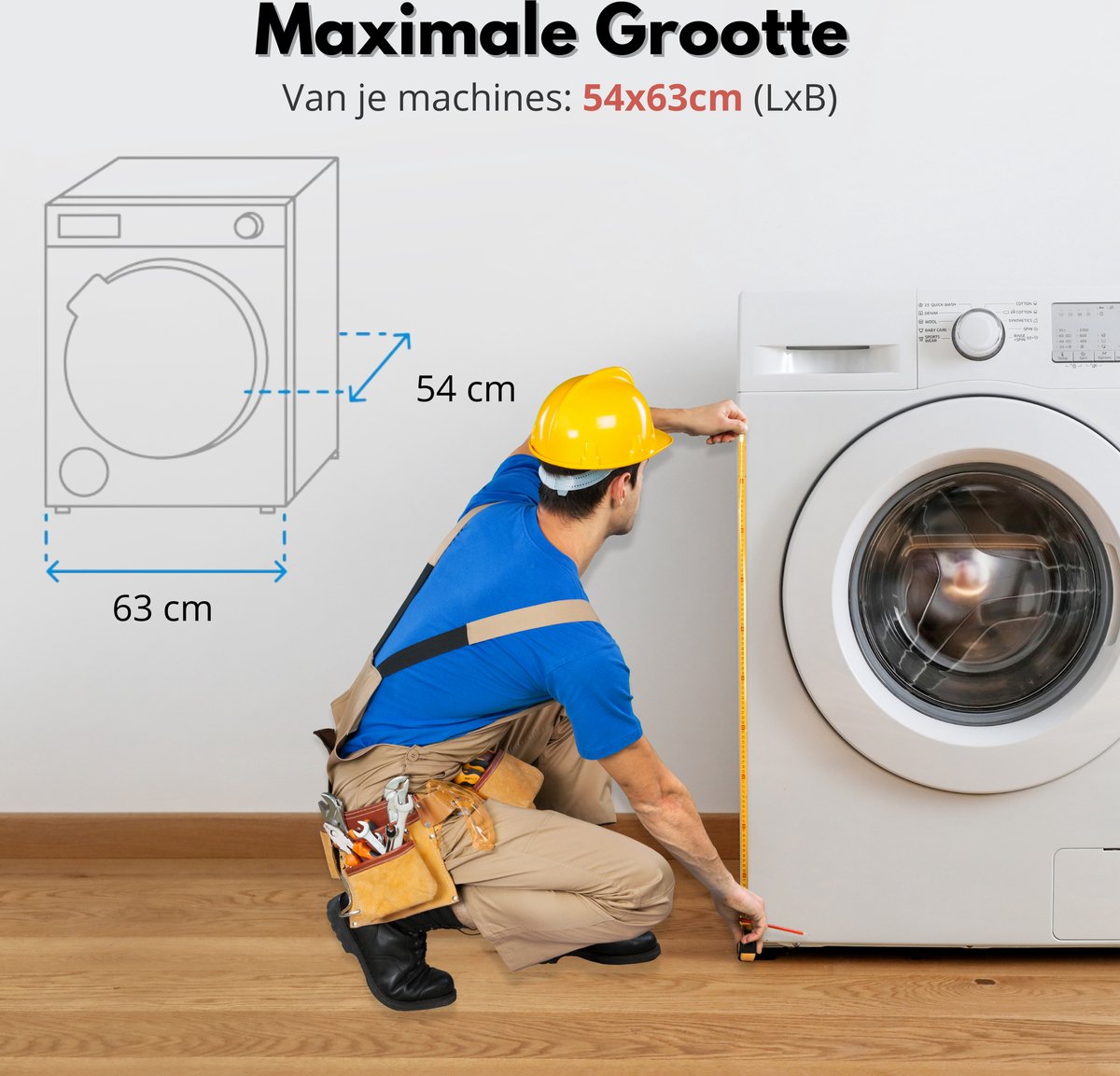 GreatGoodie Rehausseur de machine à laver avec tiroir - Meuble pour machine  à laver -... | bol