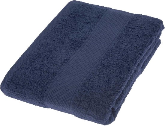 premium badstof badhanddoek marineblauw ca. 100 x 150 cm 100% puur katoen