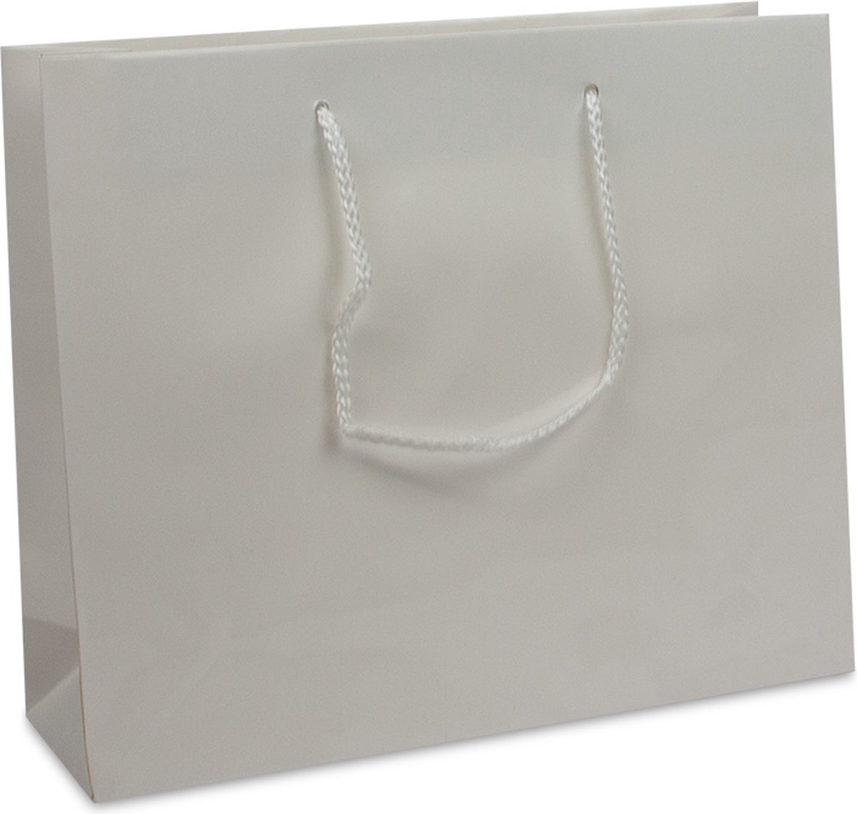 Luxe papieren tasjes, 41x14x36 WIT (10 stuks)