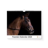 Huurdies - Paarden Kalender - Jaarkalender 2024 - 35x24 - 300gms