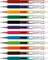 Penac Inketti - Gel-ink balpen - 0.5mm - 12 stuks assorti kleuren