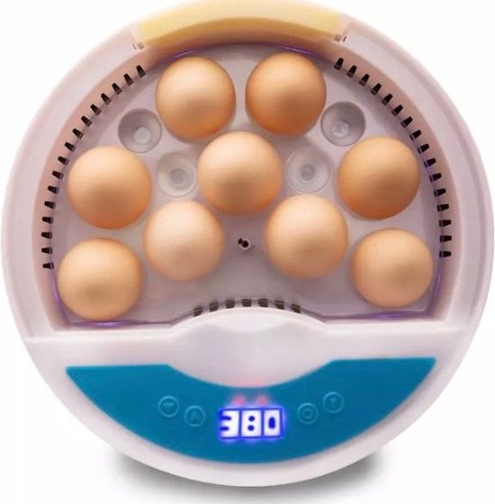 Broedmachine - broedkast - semi automatisch - met LED schouwlampjes - losse kleine hygrometer- ideaal voor beginners en kinderen - Nederlandse handleiding - Merkloos