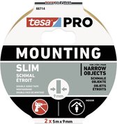 tesa Mounting PRO Schmal 66714-00000-00 Montagetape Wit (l x b) 10 m x 9 mm 2 stuk(s)