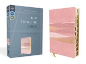 NIV, Thinline Bible, Leathersoft, Pink, Red Letter, Thumb Indexed, Comfort Print