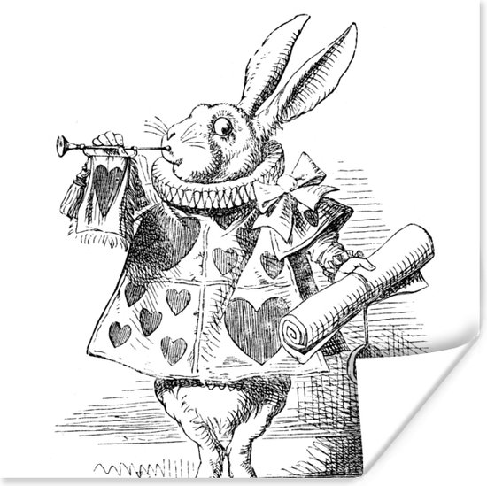 Affiche Alice au pays des merveilles - 75x75 cm