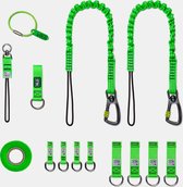 10 tool tether kit - gereedschap valbeveiliging - tool lanyard set