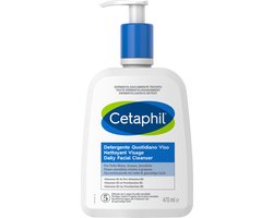 Cetaphil Daily Facial Cleanser - voor de gecombineerde & vette huid - Diep Reinigende Cleanser with Niacinamide and Panthenol - Gezicht - 470ml