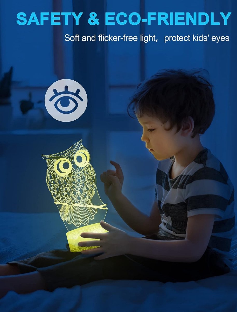 Veilleuse bébé,veilleuse à LED hibou enfants Veilleuses portables