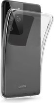 SBS Skinny Telefoonhoesje geschikt voor Samsung Galaxy S21 Ultra Hoesje Flexibel TPU Backcover - Transparant