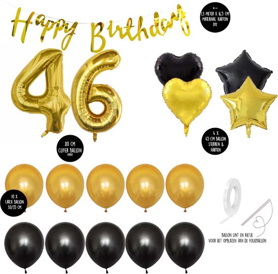 16x stuks pensioen feest-party ballonnen - diverse kleuren - latex - ca