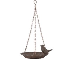 foto van Esschert Design - Vogelbad/voederschaal - Bruin - Gietijzer - D16 x H7,5 cm