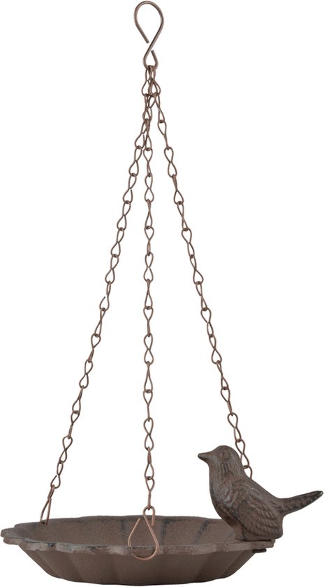 Esschert Design - Vogelbad/voederschaal - Bruin - Gietijzer - D16 x H7,5 cm