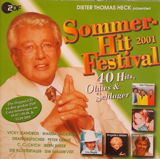 Sommer Hit Festival 2001 - 40 Hits , Oldies & Schlager - Dubbel cd - The Sweet, Flippers, Leo Sayer, Barry Ryan, Vicky Leandros, Andy Borg, Klostertaler