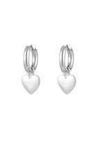 NOFI Store - Earrings cute heart - Yehwang - Zilver