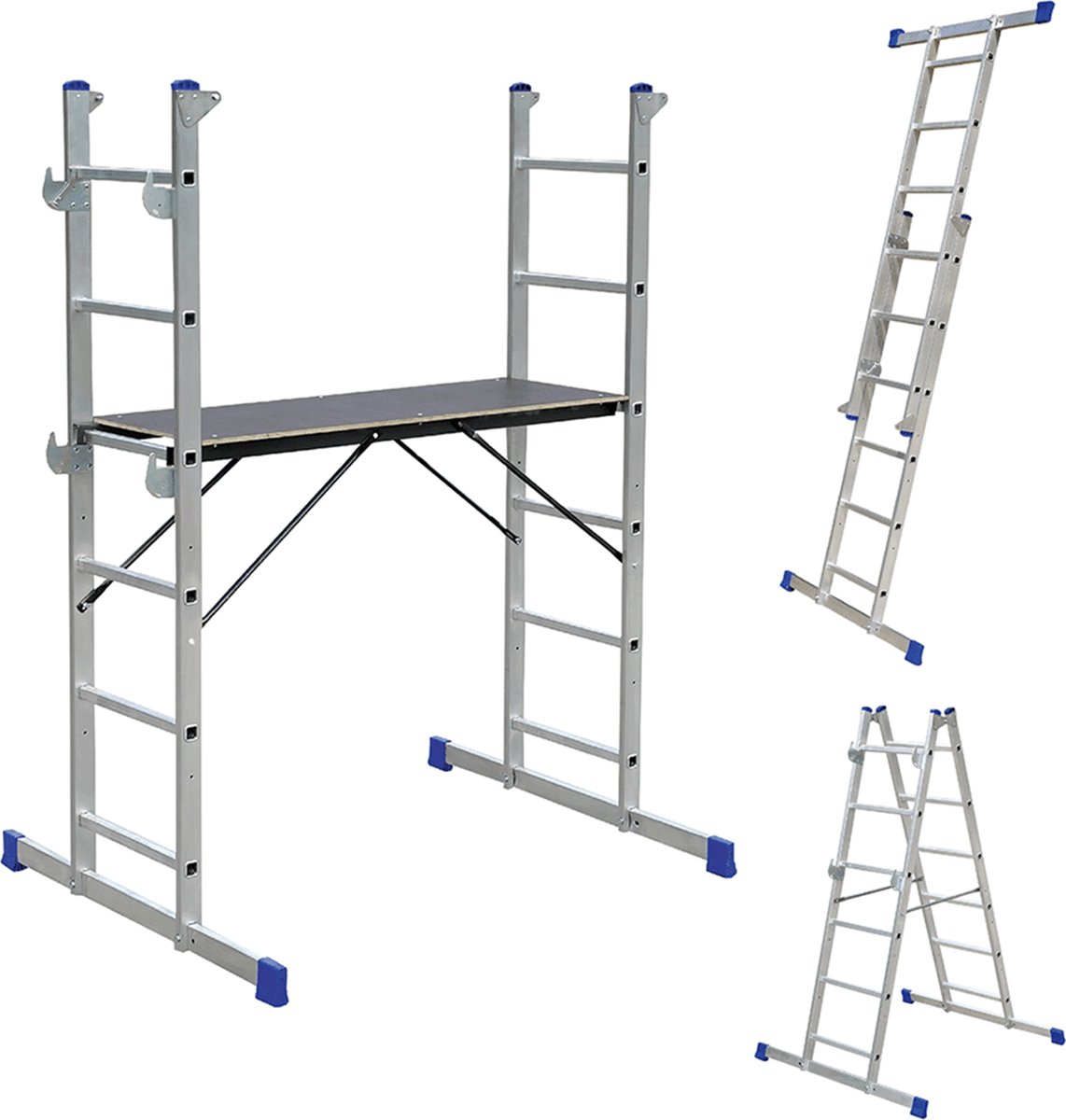 tectake 401668 Echelle multifonction - Crémaillère d'échafaudage