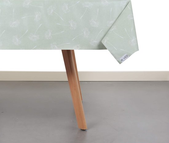 Raved Tafelzeil Paardenbloem  140 cm x  200 cm - Groen - PVC - Afwasbaar