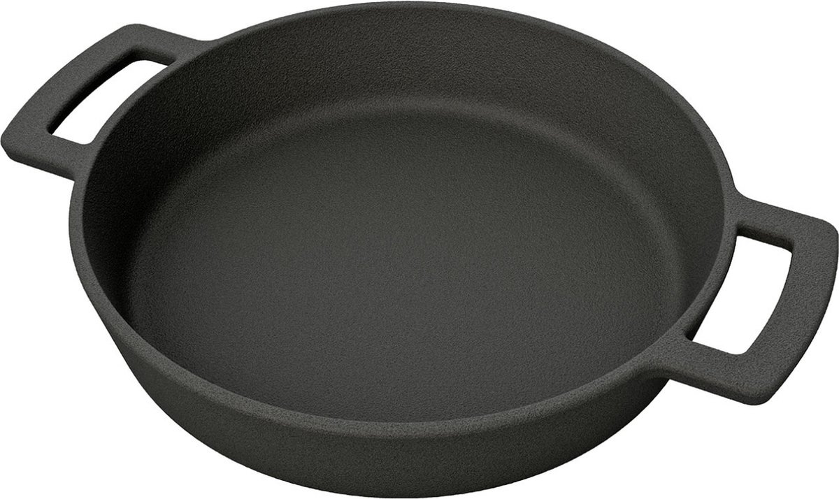 Outdoor Chef - Black Line GietijzerPan ø 24 cm - Gietijzer - Zwart -