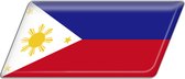 Vlag sticker - autostickers - autosticker voor auto - bumpersticker - Filipijnen