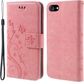 Coque iPhone SE (2020) / 8/7 - Étui à Fleurs - Pink