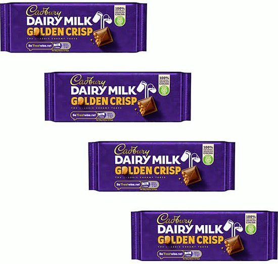Cadbury Dairy Milk Golden Crisp 4 x 54 g (Chocolade) (England