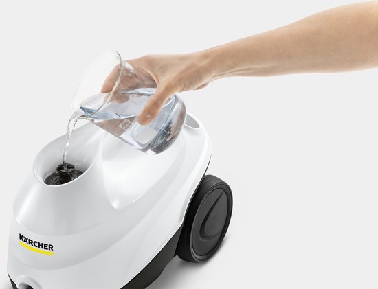 Nettoyeur vapeur Kärcher SC 3 EasyFix - Avec kit de nettoyage des sols EasyFix - Temps de préchauffage : 30 sec. - Cartouche détartrante - 1 900 W - Surface utile : 75 m² - Réservoir 1 l - Chiffons en microfibre
