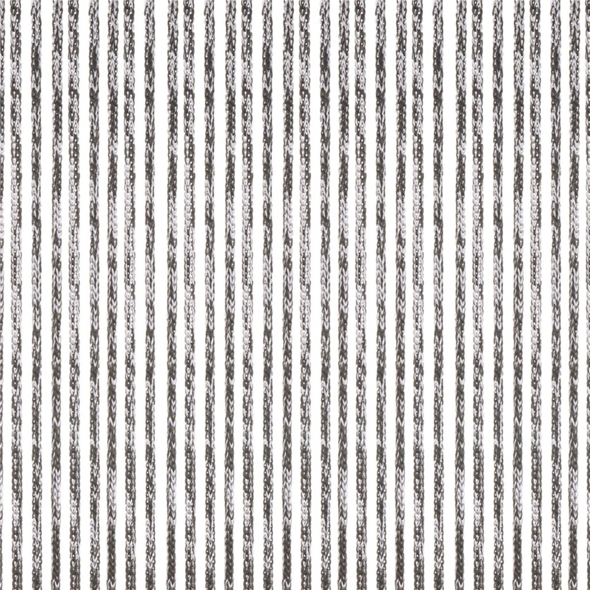 Livin'outdoor Deurgordijn Cord alu rail zwart/grijs 230x100cm - Livn