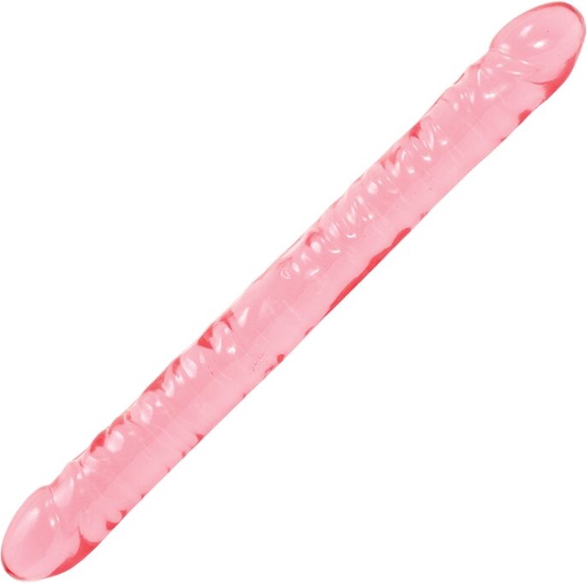 Goedkoopste Crystal Jellies Double Dong Pink 18 inch