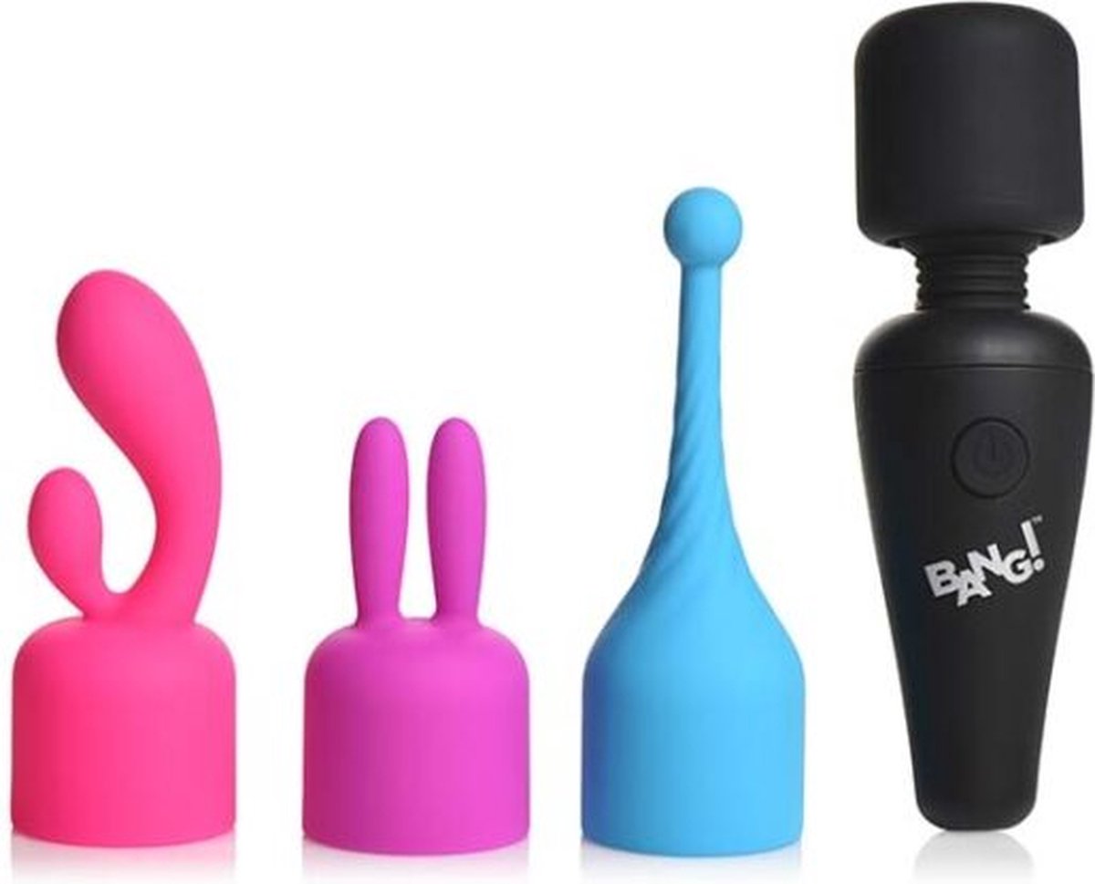 Goedkoopste XR Brands - Mini Wand Massager with 3 Attachments