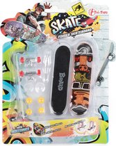 Vinger skateboard met mini schroevendraaier en 8 reservewielen + schroefjes - DIY - Kinderen - Mini speelgoed - Finger skateboard - Mini skateboard - Vinger Speelgoed - Cadeau - Schoencadeau