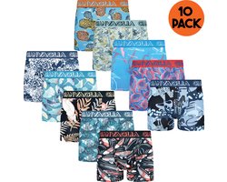 Boxershort Heren | 10 Pack | Katoen | Maat XL | Oceaan Mix Print | Ondergoed Heren | Onderbroeken Heren