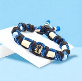 Tekenband voor honden-anti-tekenband-Teek2Go-Zwart/blauw Maat S 20-30cm