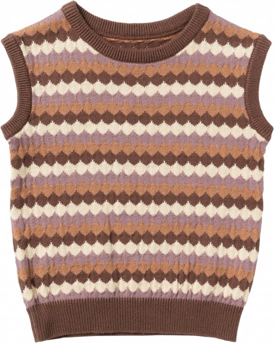 Your Wishes Jacquard Knit Macy Truien & Vesten Meisjes - Sweater - Hoodie - Vest- Multi - Maat 122/128