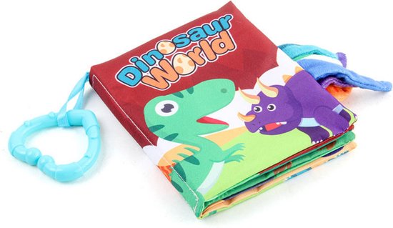 3D Dinosaurus Knisper Voelboek - Speelgoed voor Baby's en Kinderen - Een Betoverende Educatieve Reis - Newborn Plezier